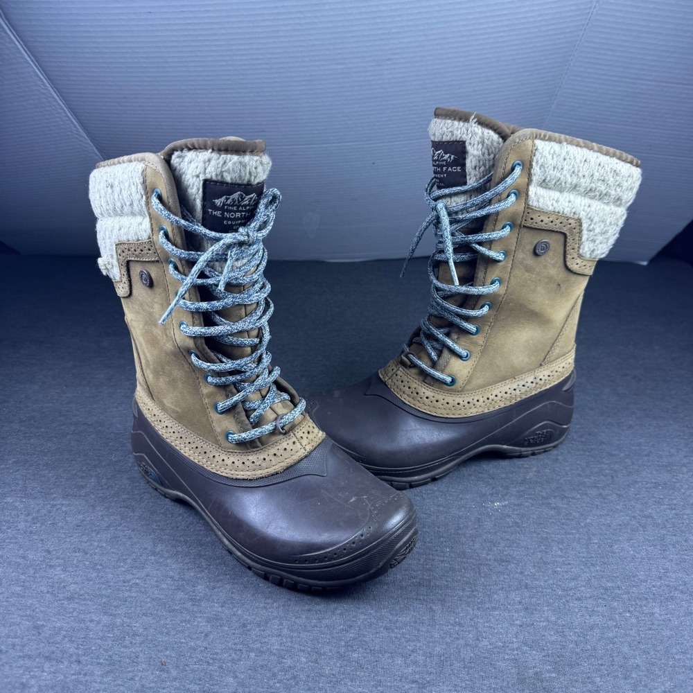 The North Face Women's Winter Snow‎ Boots Insulated Waterproof Cozy Tan Size 7